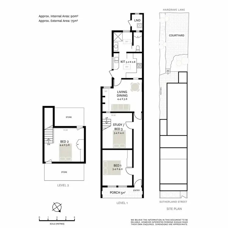 Floorplan of Homely terrace listing, 135 Sutherland Street, Paddington NSW 2021