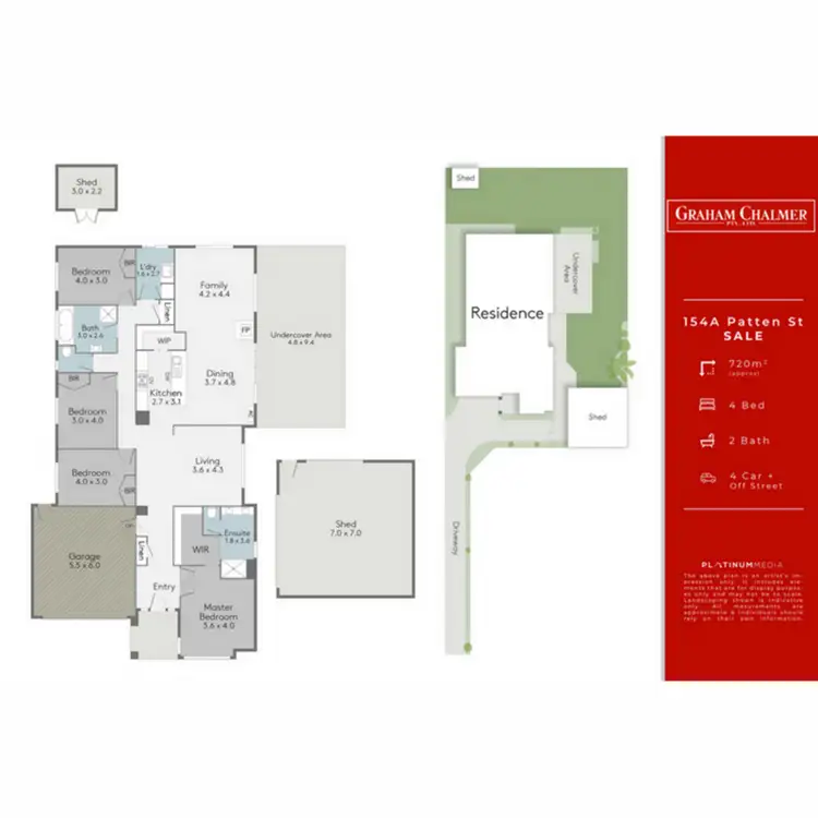 Floorplan of Homely house listing, 154A Patten Street, Sale VIC 3850