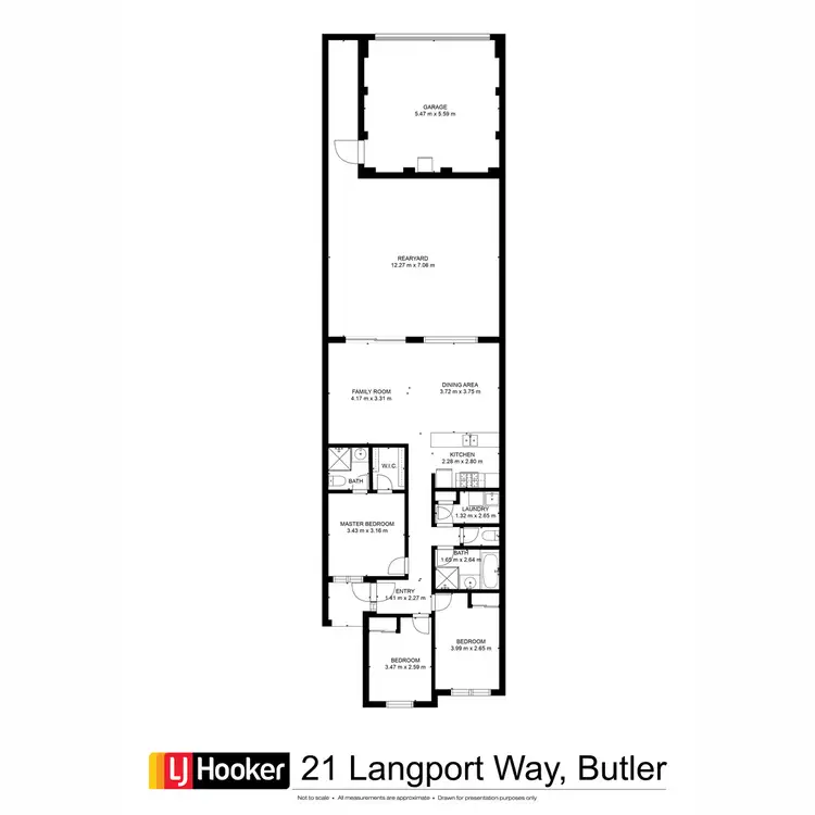 Floorplan of Homely house listing, 21 Langport Way, Butler WA 6036