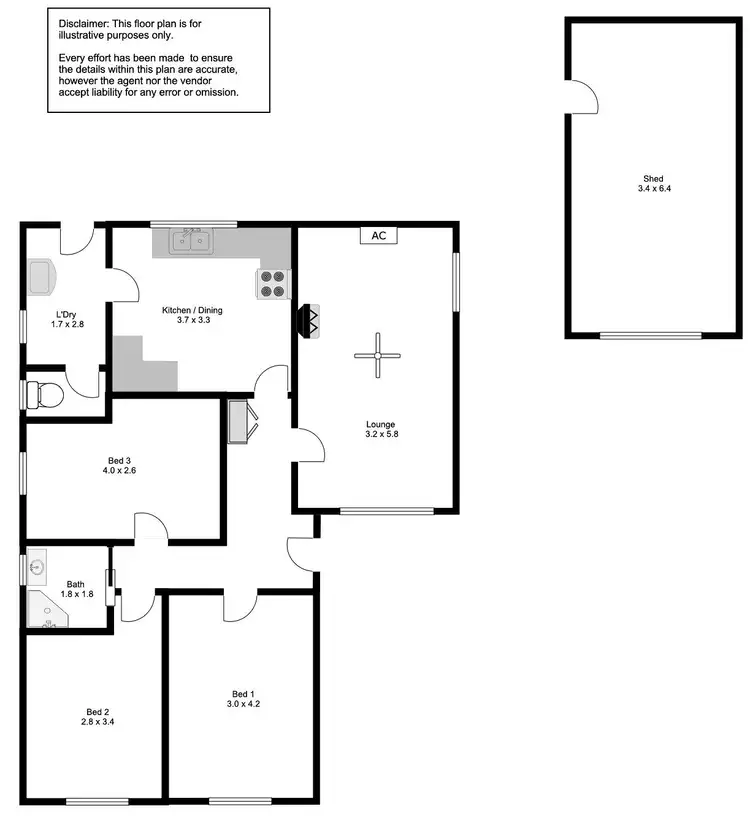Floorplan of Homely house listing, 127 Verran Terrace, Port Lincoln SA 5606