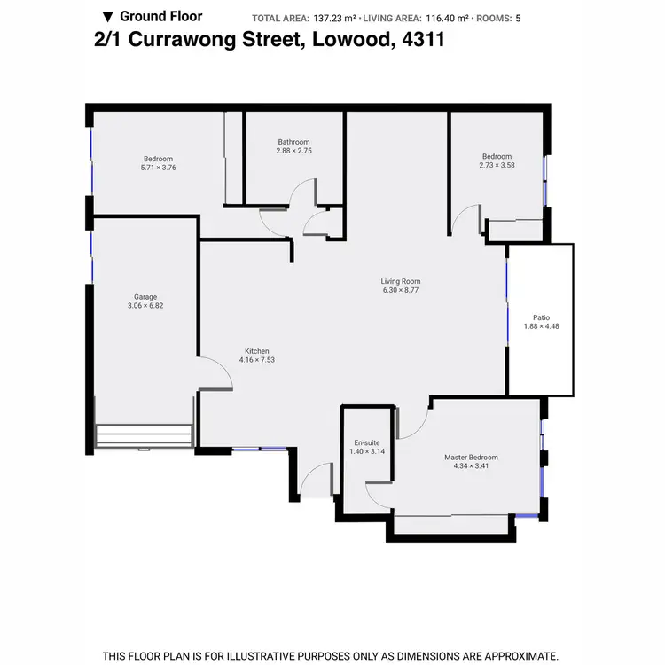 Floorplan of Homely house listing, 2/1 Currawong Street, Lowood QLD 4311