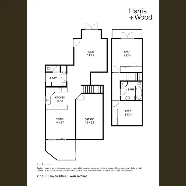 Floorplan of Homely townhouse listing, 2/4-6 Banyan Street, Warrnambool VIC 3280