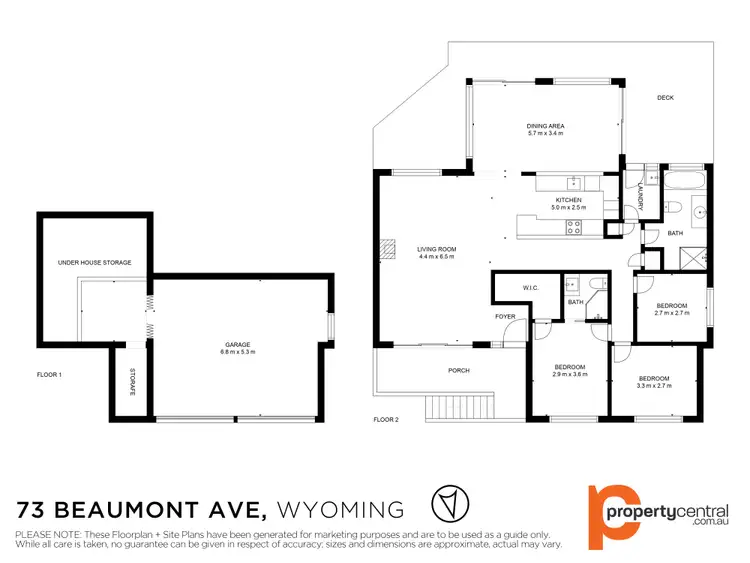 Floorplan of Homely house listing, 73 Beaumont Avenue, Wyoming NSW 2250