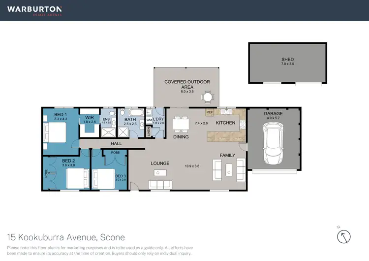 Floorplan of Homely house listing, 15 Kookaburra Avenue, Scone NSW 2337