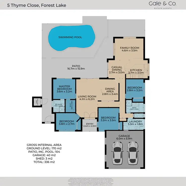 Floorplan of Homely house listing, 5 Thyme Close, Forest Lake QLD 4078