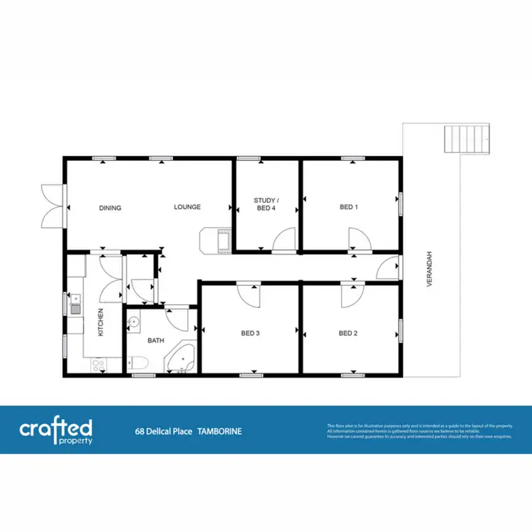 Floorplan of Homely house listing, 68 Dellcal Place, Tamborine QLD 4270
