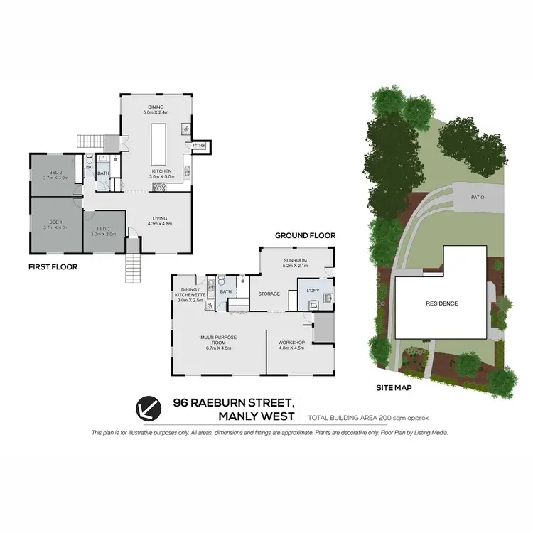 Floorplan of Homely house listing, 96 Raeburn Street, Manly West QLD 4179