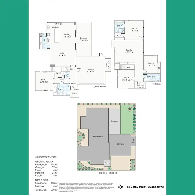 Floorplan of Homely house listing, 14 Derby Street, Swanbourne WA 6010