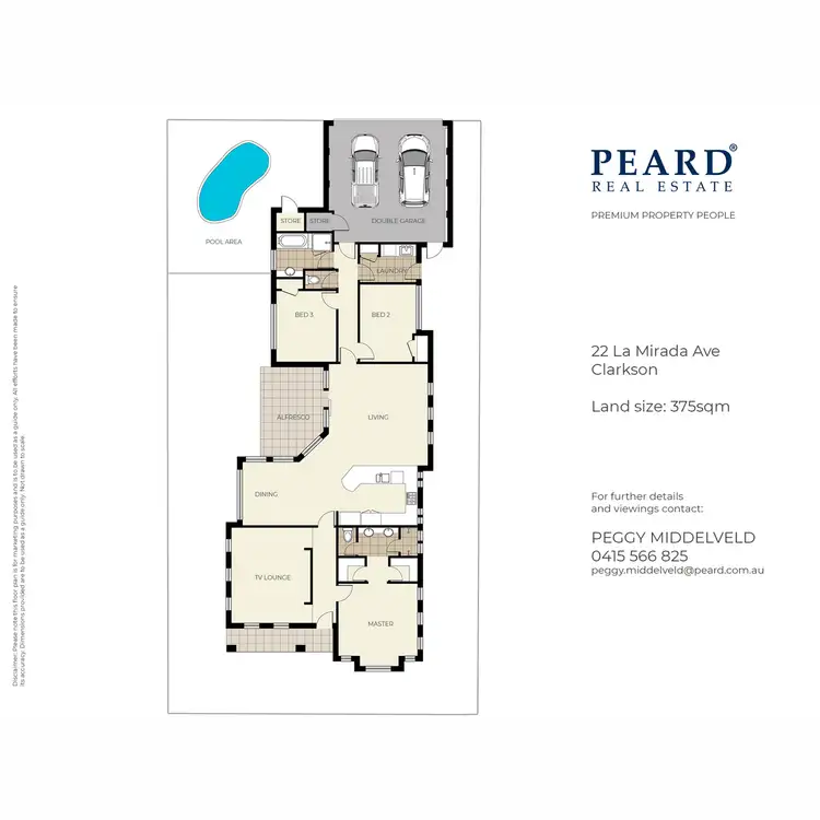 Floorplan of Homely house listing, 22 La Mirada Avenue, Clarkson WA 6030