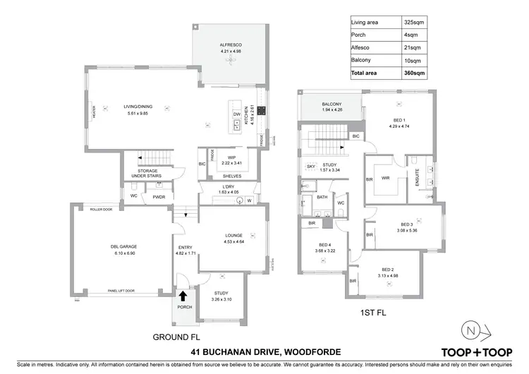 Floorplan of Homely house listing, 41 Buchanan Drive, Woodforde SA 5072