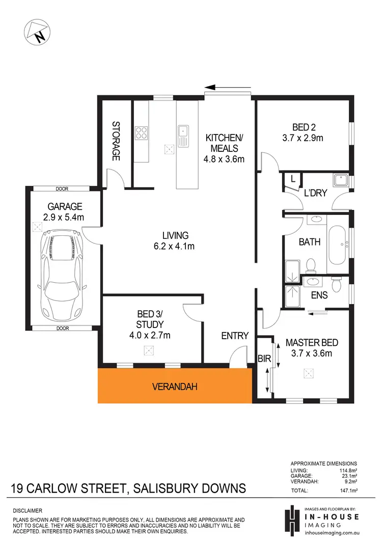 Floorplan of Homely house listing, 19 Carlow Street, Salisbury Downs SA 5108