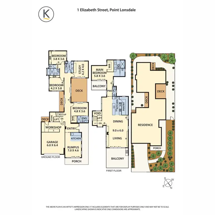 Floorplan of Homely house listing, 1 Elizabeth Street, Point Lonsdale VIC 3225
