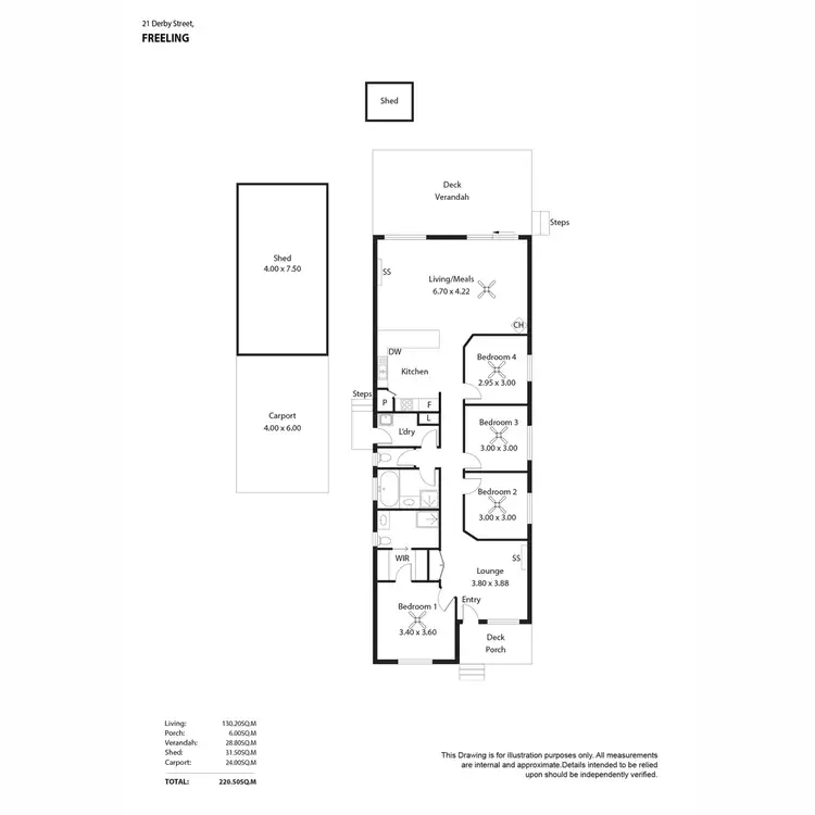 Floorplan of Homely house listing, 21 Derby Street, Freeling SA 5372