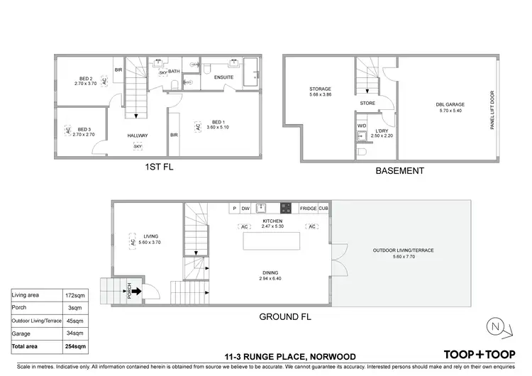 Floorplan of Homely house listing, 11/3 Runge Place, Norwood SA 5067