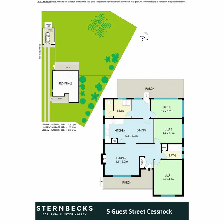 Floorplan of Homely house listing, 5 Guest Street, Cessnock NSW 2325