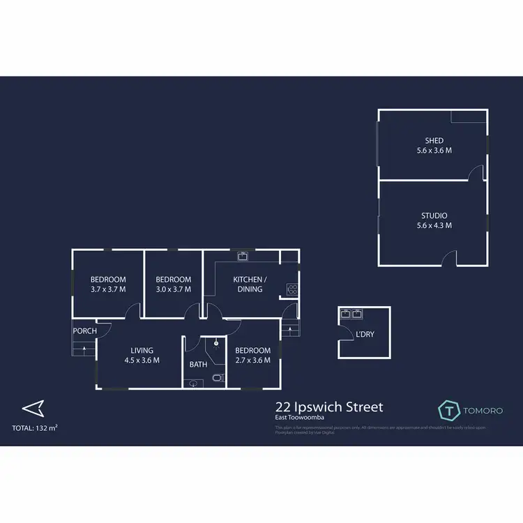 Floorplan of Homely house listing, 22 Ipswich Street, East Toowoomba QLD 4350