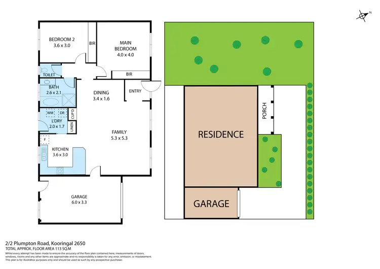 Floorplan of Homely villa listing, 2/2 Plumpton Road, Kooringal NSW 2650