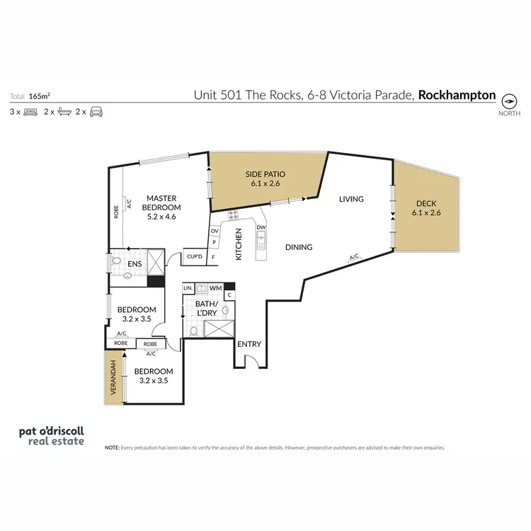 Floorplan of Homely unit listing, 501/6-8 Victoria Parade, Rockhampton City QLD 4700