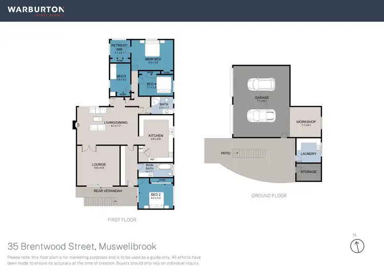 Floorplan of Homely house listing, 35 Brentwood Street, Muswellbrook NSW 2333