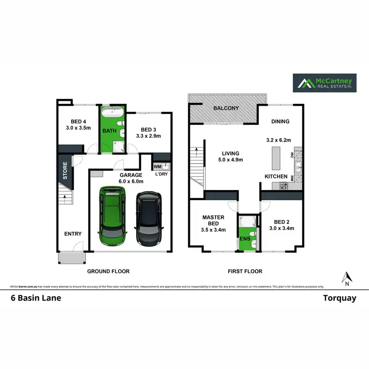 Floorplan of Homely house listing, 6 Basin Lane, Torquay VIC 3228
