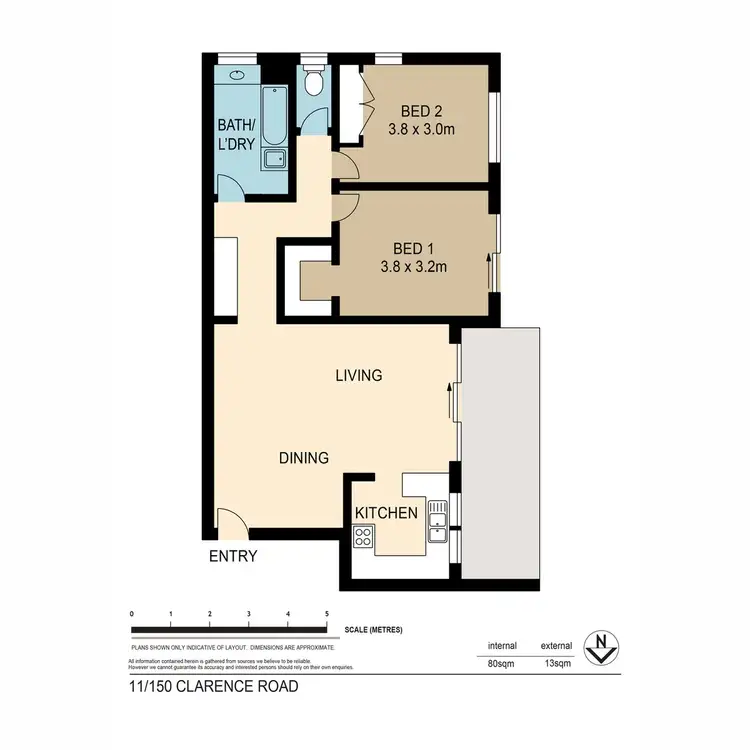 Floorplan of Homely unit listing, 11/150 Clarence Road, Indooroopilly QLD 4068