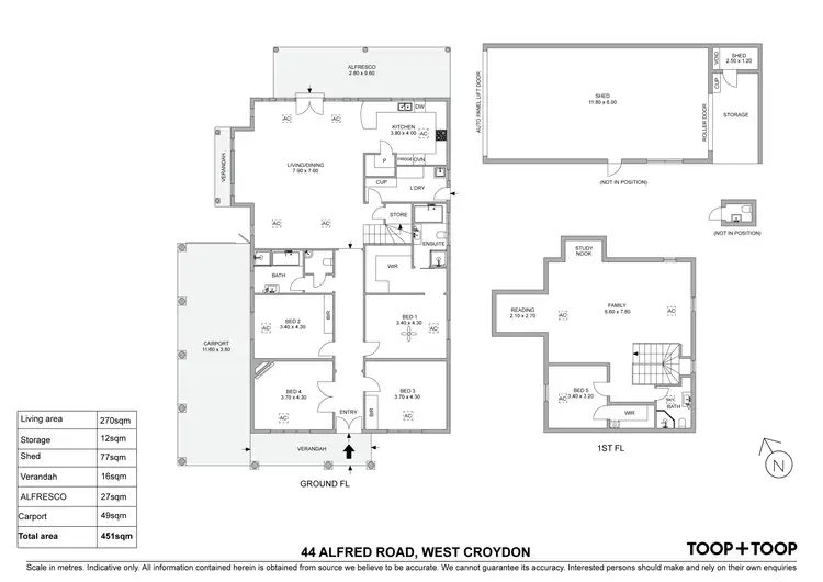 Floorplan of Homely house listing, 44 Alfred Road, West Croydon SA 5008