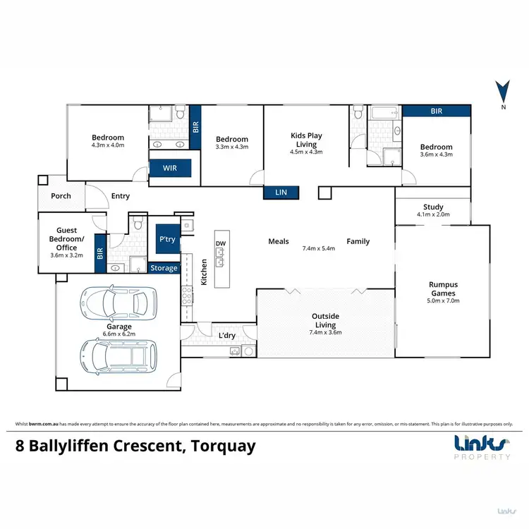 Floorplan of Homely house listing, 8 Ballyliffen Crescent, Torquay VIC 3228