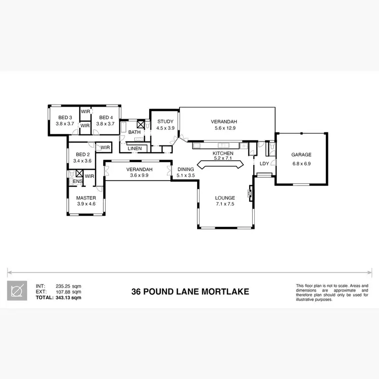 Floorplan of Homely house listing, 36 Pound Lane, Mortlake VIC 3272