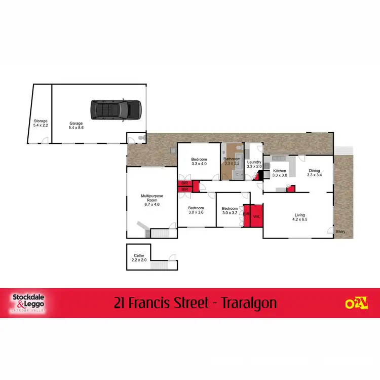 Floorplan of Homely house listing, 21 Francis Street, Traralgon VIC 3844
