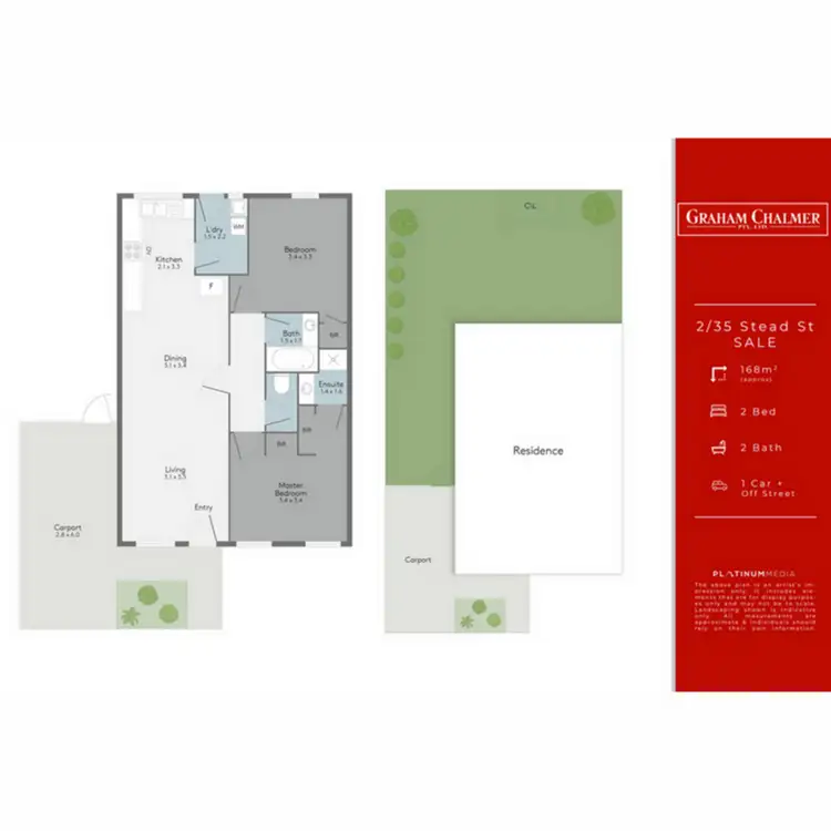 Floorplan of Homely townhouse listing, 2/35 Stead Street, Sale VIC 3850