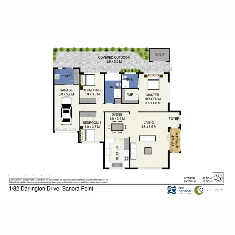 Floorplan of Homely semi-detached listing, 1/82 Darlington Drive, Banora Point NSW 2486