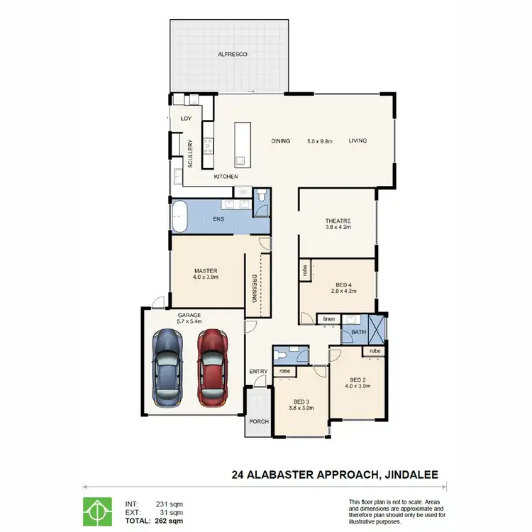 Floorplan of Homely house listing, 24 Alabaster Approach, Jindalee WA 6036
