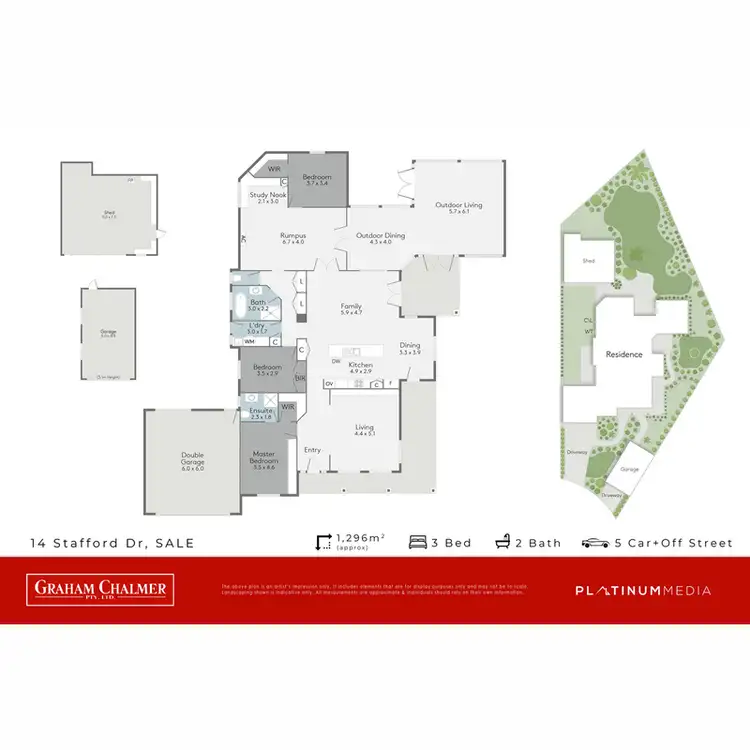 Floorplan of Homely house listing, 14 Stafford Drive, Sale VIC 3850