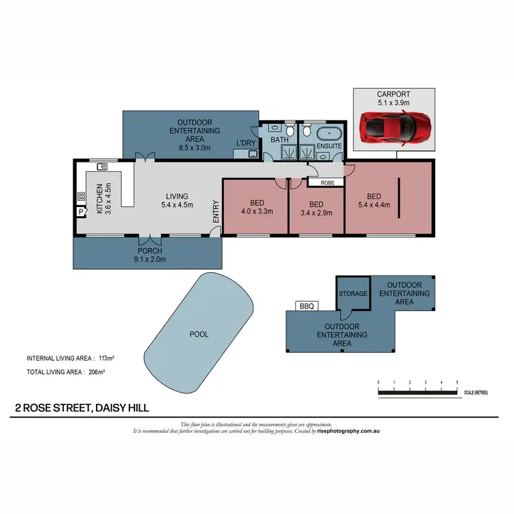 Floorplan of Homely house listing, 2 Rose Street, Daisy Hill QLD 4127