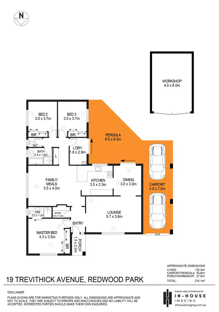 Floorplan of Homely house listing, 19 Trevithick Crescent, Redwood Park SA 5097