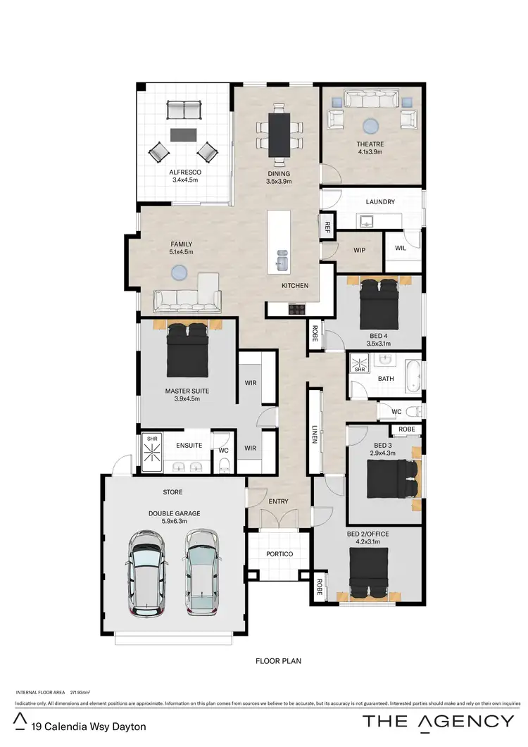 Floorplan of Homely house listing, 19 Calendia Way, Dayton WA 6055