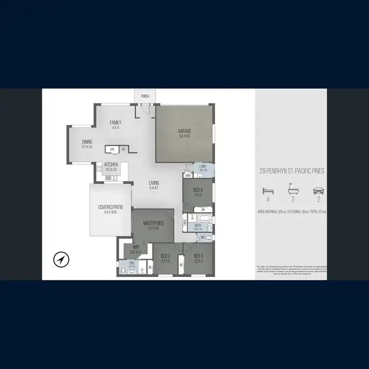 Floorplan of Homely house listing, 29 Penrhyn Street, Pacific Pines QLD 4211