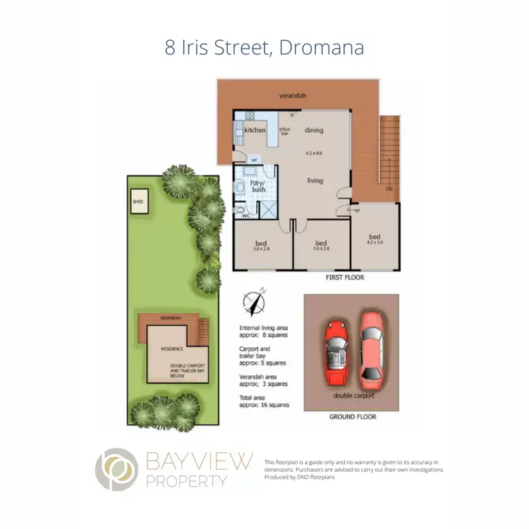Floorplan of Homely house listing, 8 Iris Street, Dromana VIC 3936