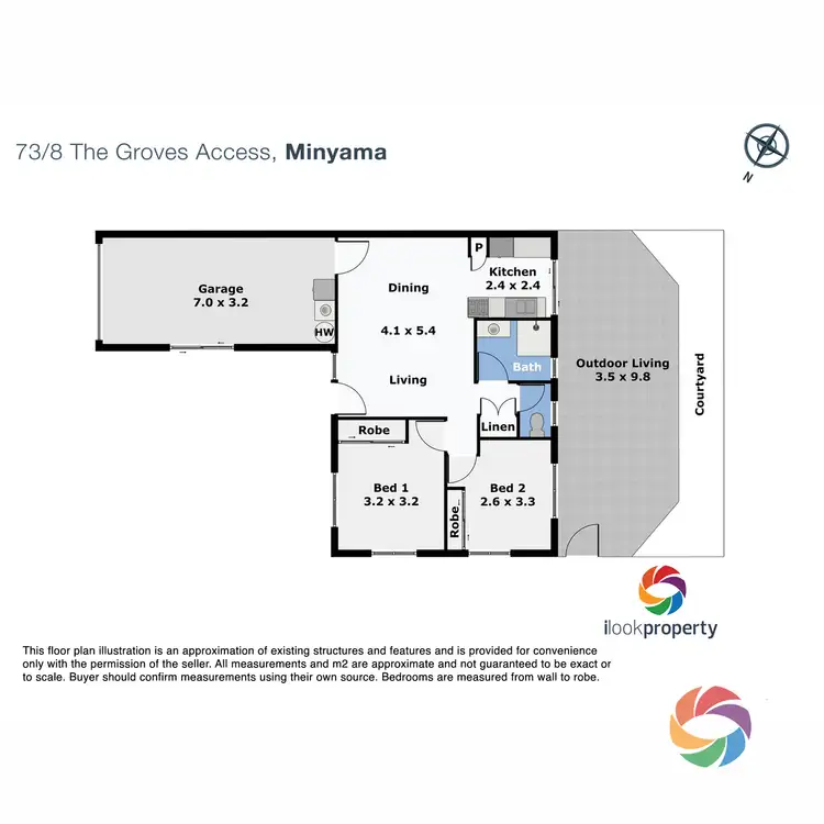 Floorplan of Homely unit listing, 73/8 Longwood Street, Minyama QLD 4575