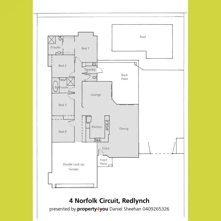 Floorplan of Homely house listing, 4 Norfolk Circuit, Redlynch QLD 4870