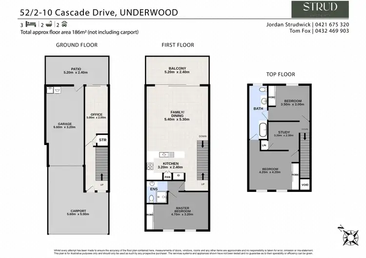 Floorplan of Homely townhouse listing, 52/2-10 Cascade Drive, Underwood QLD 4119