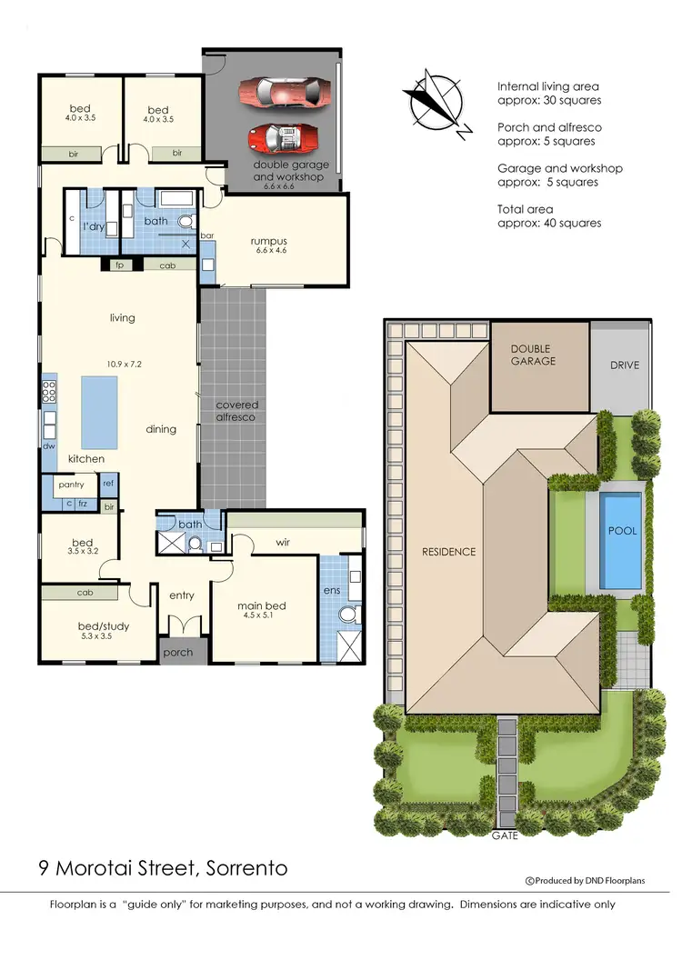 Floorplan of Homely house listing, 9 Morotai Street, Sorrento VIC 3943