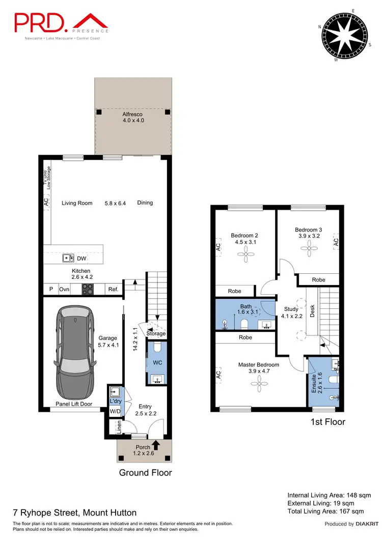 Floorplan of Homely townhouse listing, 7 Ryhope Street, Mount Hutton NSW 2290