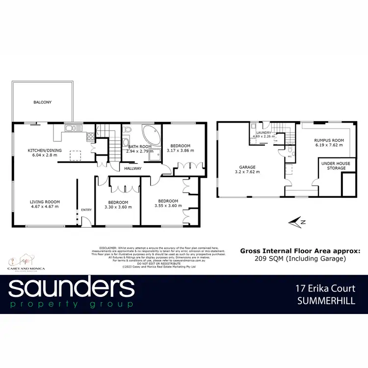 Floorplan of Homely house listing, 17 Erika Court, Summerhill TAS 7250