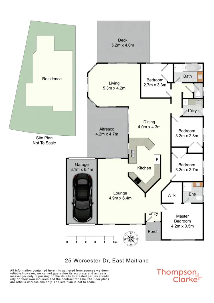 Floorplan of Homely house listing, 25 Worcester Drive, East Maitland NSW 2323