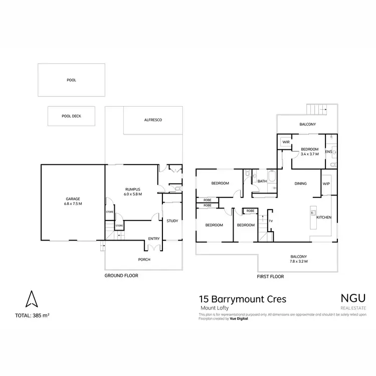 Floorplan of Homely house listing, 15 Barrymount Crescent, Mount Lofty QLD 4350