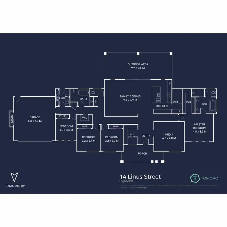 Floorplan of Homely house listing, 14 Linus Street, Highfields QLD 4352