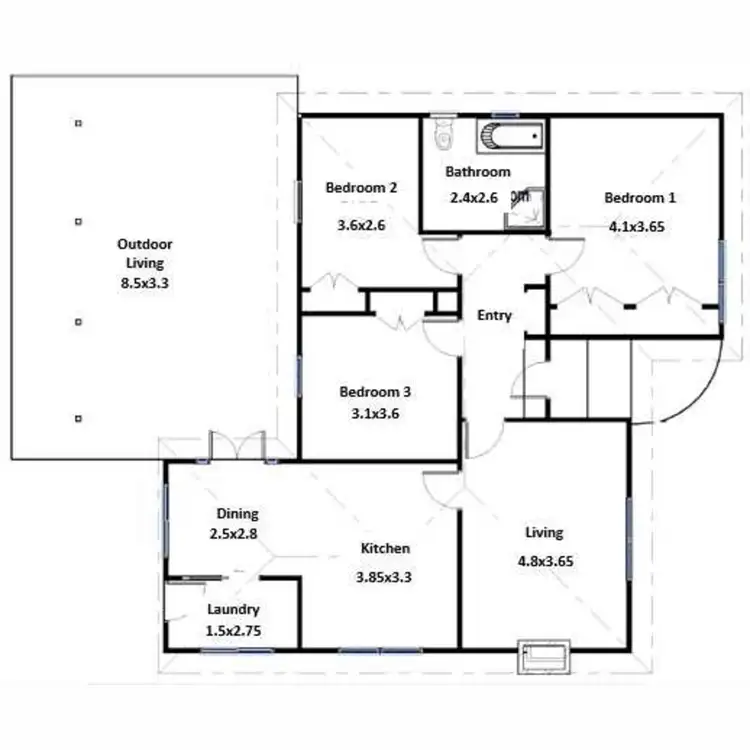 Floorplan of Homely house listing, 37 Geoffrey Street, Mount Lofty QLD 4350