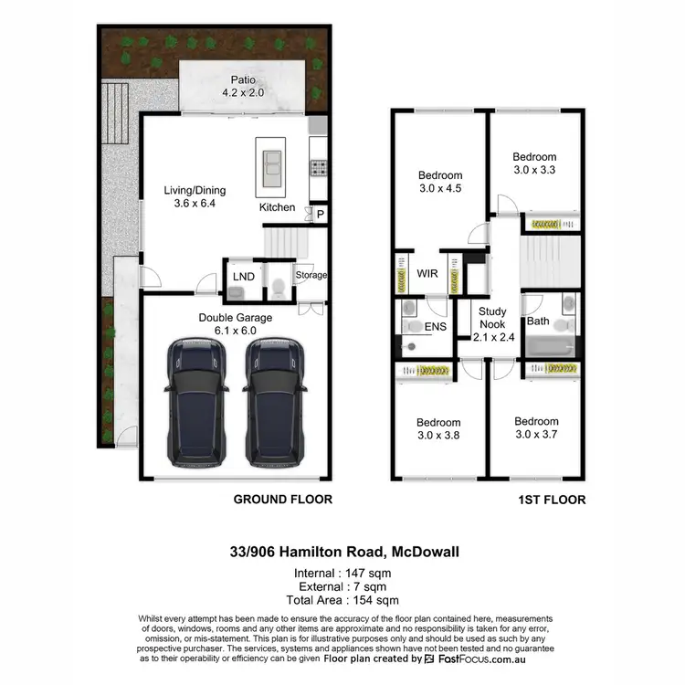 Floorplan of Homely townhouse listing, 33/906 Hamilton Road, Mcdowall QLD 4053