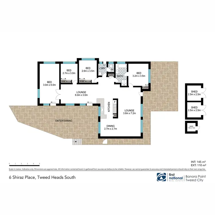 Floorplan of Homely house listing, 6 Shiraz Place, Tweed Heads South NSW 2486